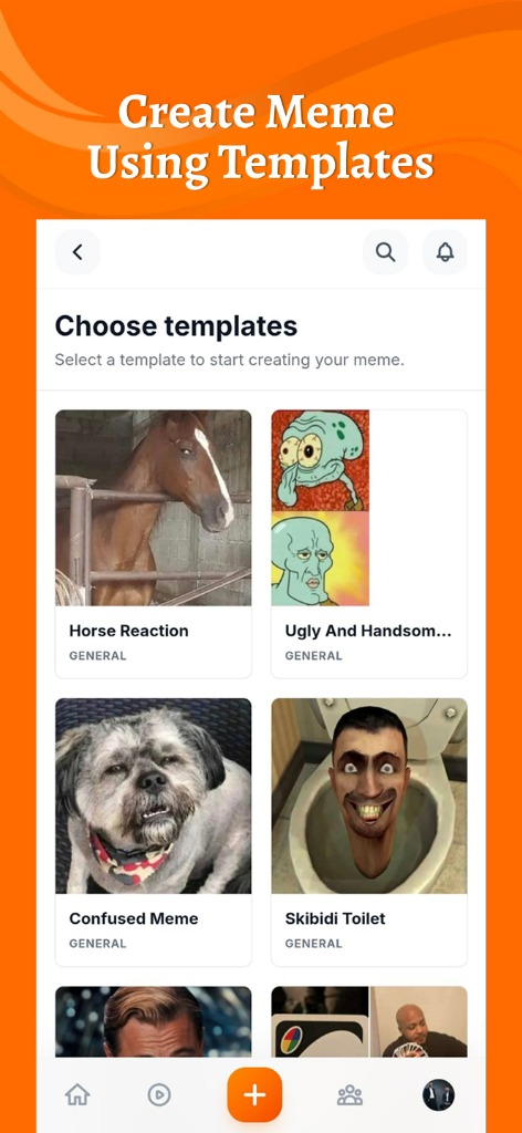 Create Meme using Templates