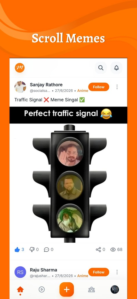 Scroll Memes Feed
